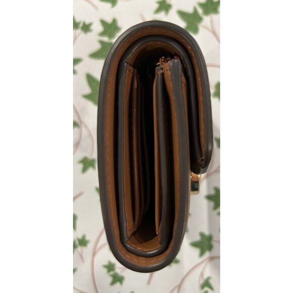 NWOT- Michael Kors Leida Medium Signature Logo Wallet - Picture 5 of 7